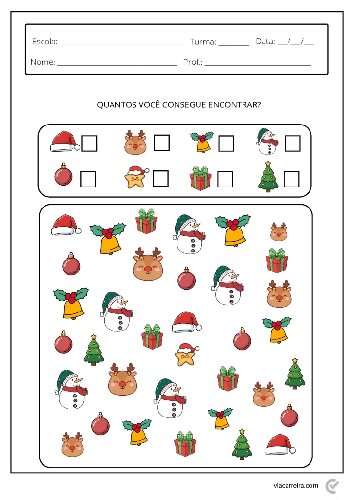 Atividades educativas para o Natal — p7 | Atividades Educação Infantil (ensinoja.com.br)