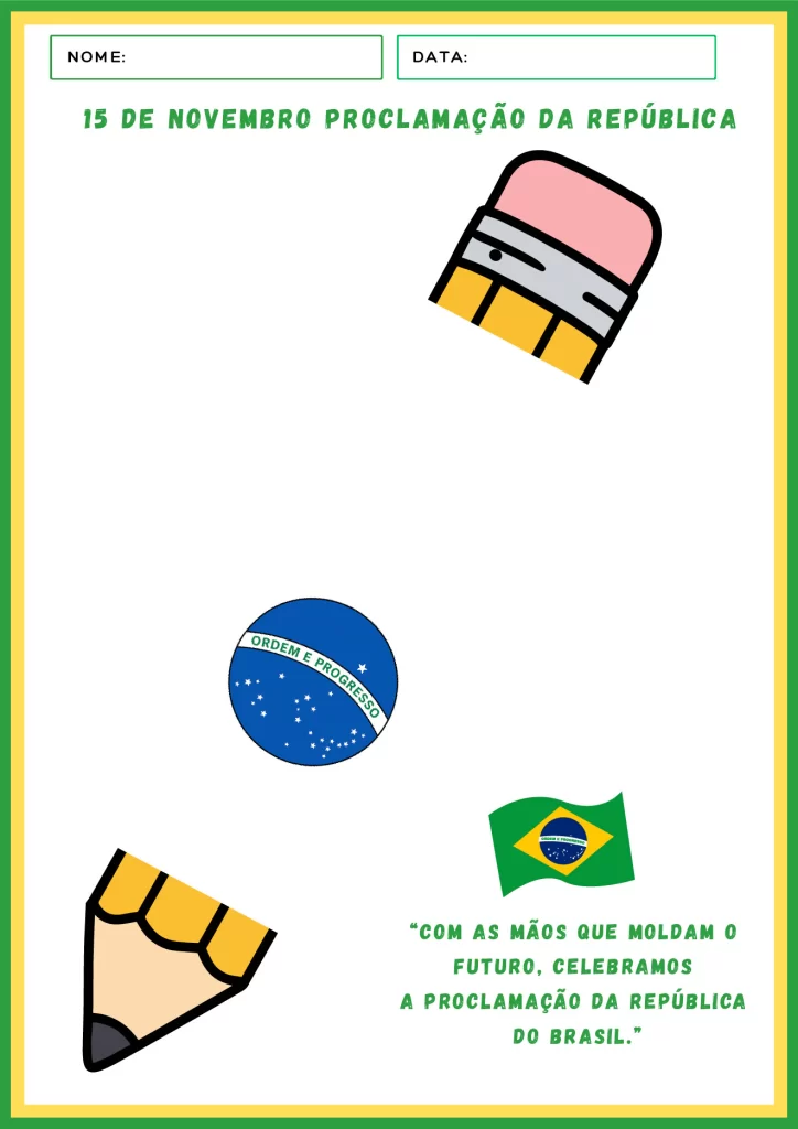 Atividades educativas sobre a Proclamação da República — p1 | Atividades Educação Infantil (ensinoja.com.br)