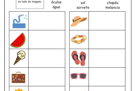 Atividades educativas sobre o verão — p4 | Atividades Educação Infantil (ensinoja.com.br)
