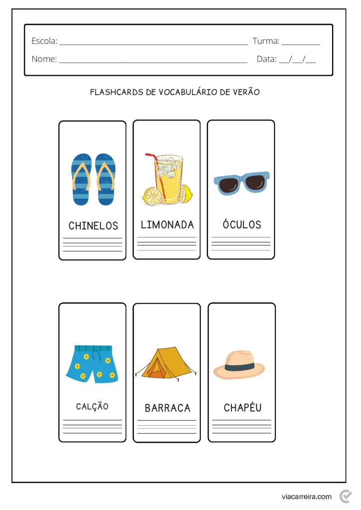 Atividades educativas sobre o verão — p13 | Atividades Educação Infantil (ensinoja.com.br)