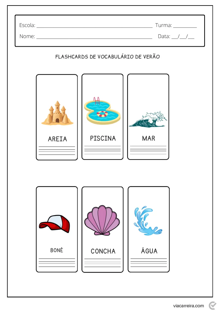 Atividades educativas sobre o verão — p14 | Atividades Educação Infantil (ensinoja.com.br)