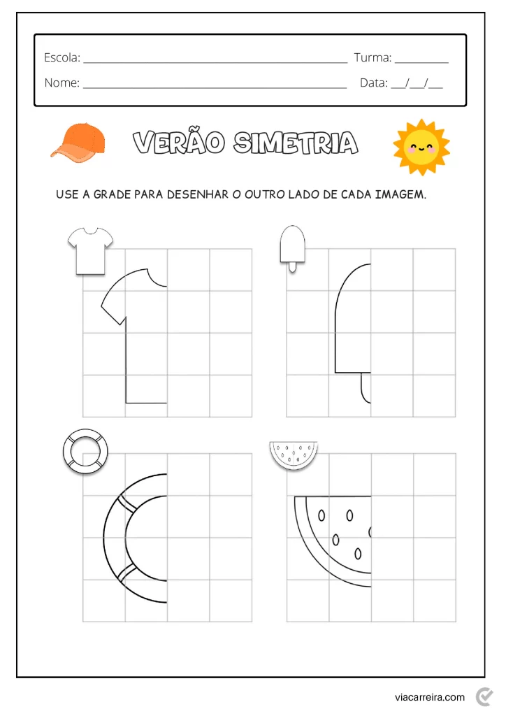 Atividades educativas sobre o verão — p17 | Atividades Educação Infantil (ensinoja.com.br)