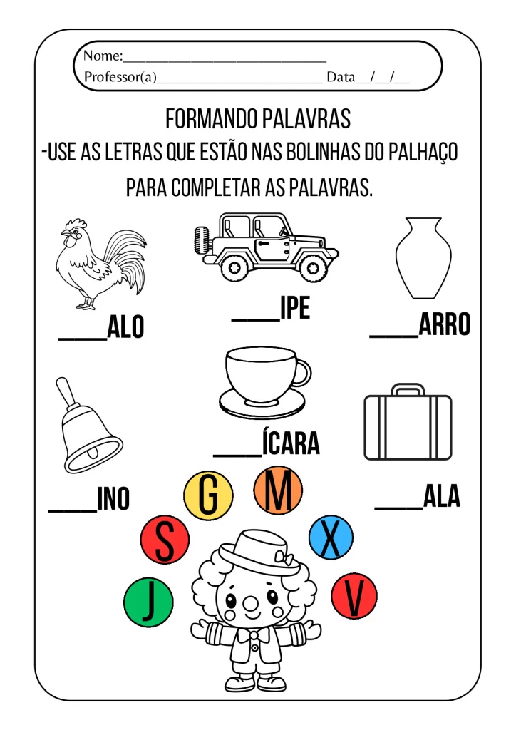Atividades para Educação Infantil em PDF — p6 | Atividades Educação Infantil (ensinoja.com.br)
