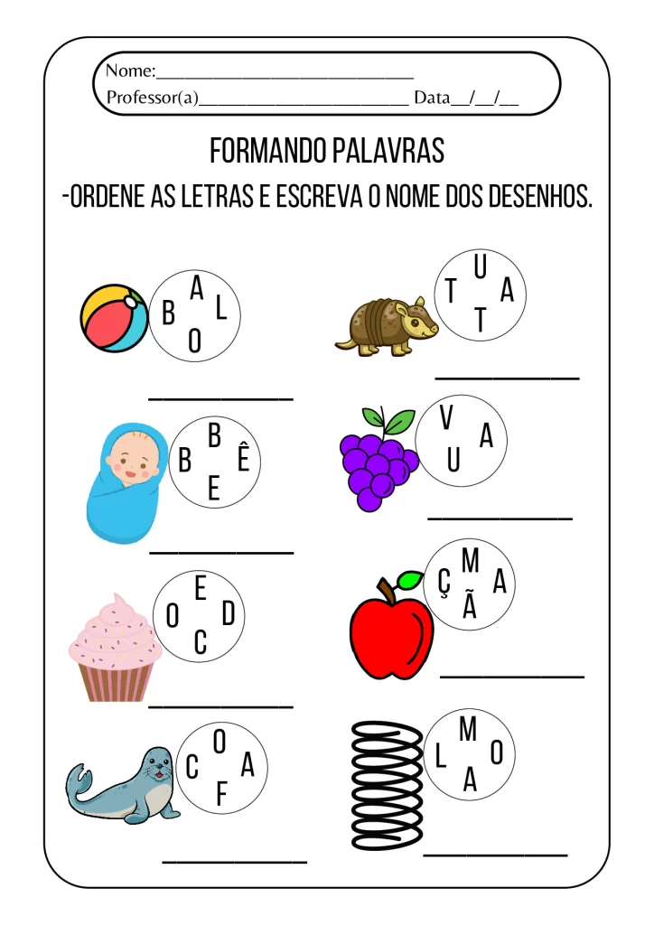 Atividades para Educação Infantil em PDF — p8 | Atividades Educação Infantil (ensinoja.com.br)