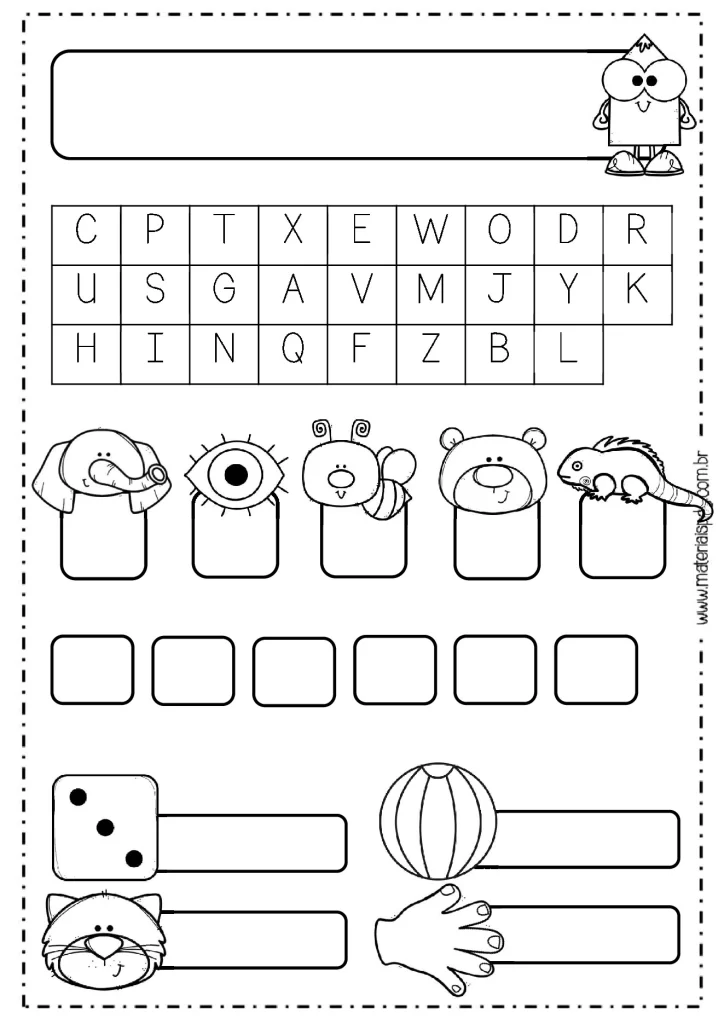 Avaliação diagnóstica para o 1º ano — p2 | Atividades Educação Infantil (ensinoja.com.br)