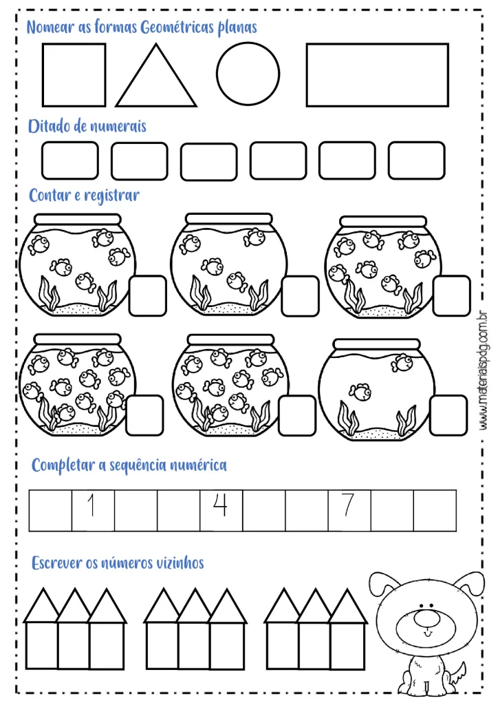 Avaliação diagnóstica para o 1º ano — p6 | Atividades Educação Infantil (ensinoja.com.br)