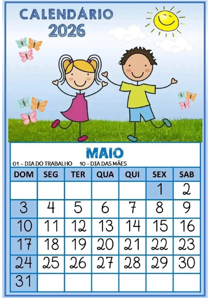 Calendário escolar 2026: meses e datas importantes — p5 | Atividades Educação Infantil (ensinoja.com.br)