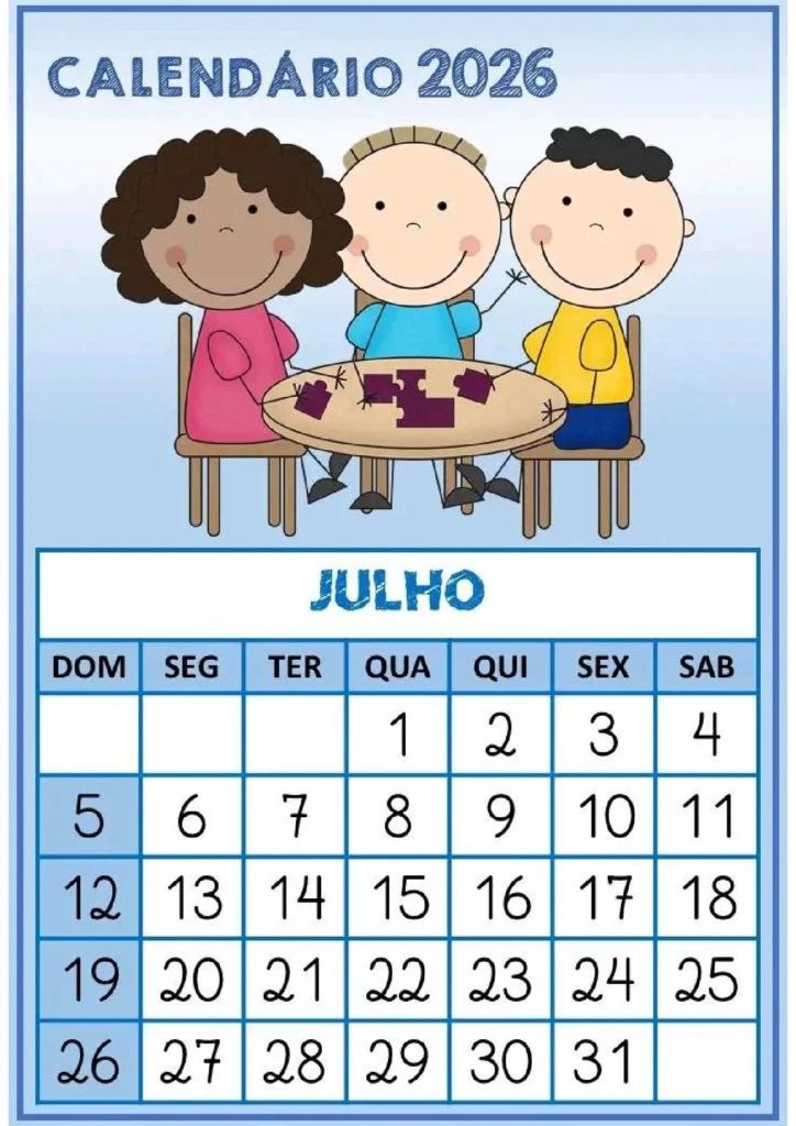 Calendário escolar 2026: meses e datas importantes — p7 | Atividades Educação Infantil (ensinoja.com.br)