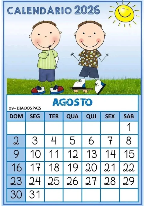 Calendário escolar 2026: meses e datas importantes — p8 | Atividades Educação Infantil (ensinoja.com.br)