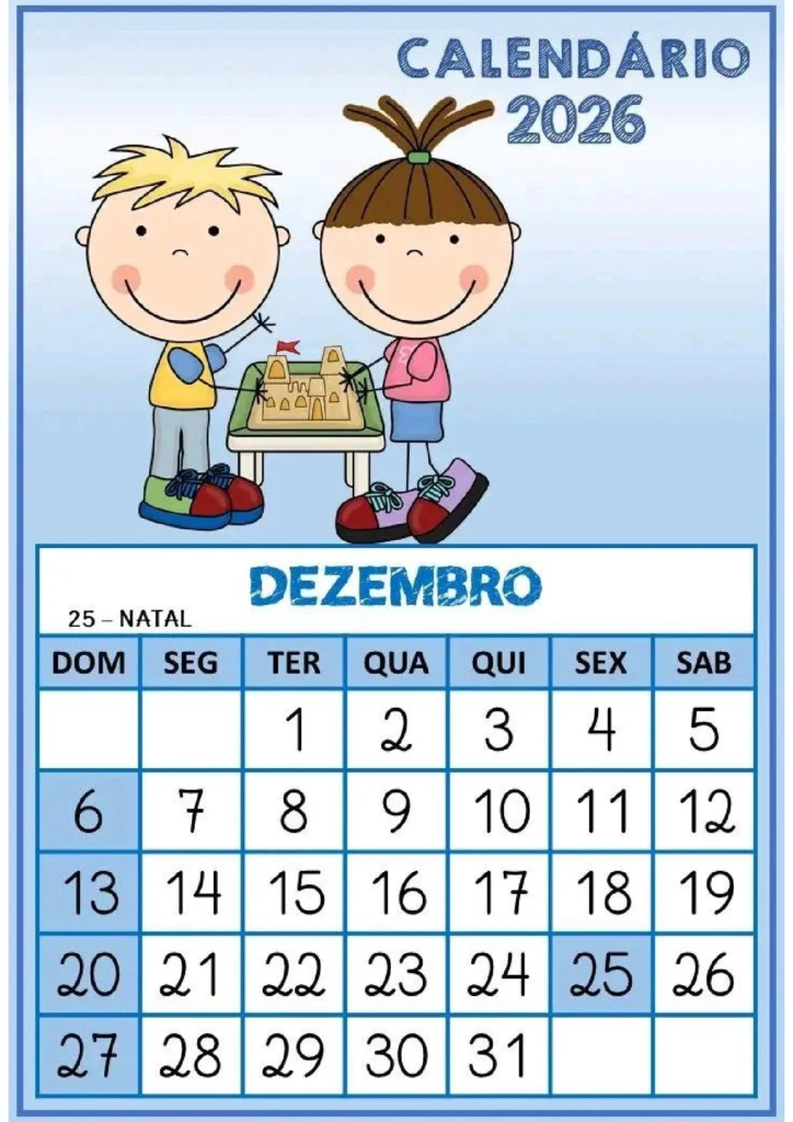 Calendário escolar 2026: meses e datas importantes — p12 | Atividades Educação Infantil (ensinoja.com.br)