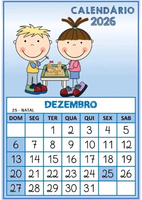 Calendário escolar 2026: meses e datas importantes — p12 | Atividades Educação Infantil (ensinoja.com.br)