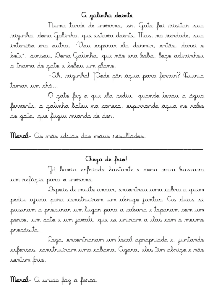 Contos infantis: lições de amizade e respeito — p2 | Atividades Educação Infantil (ensinoja.com.br)