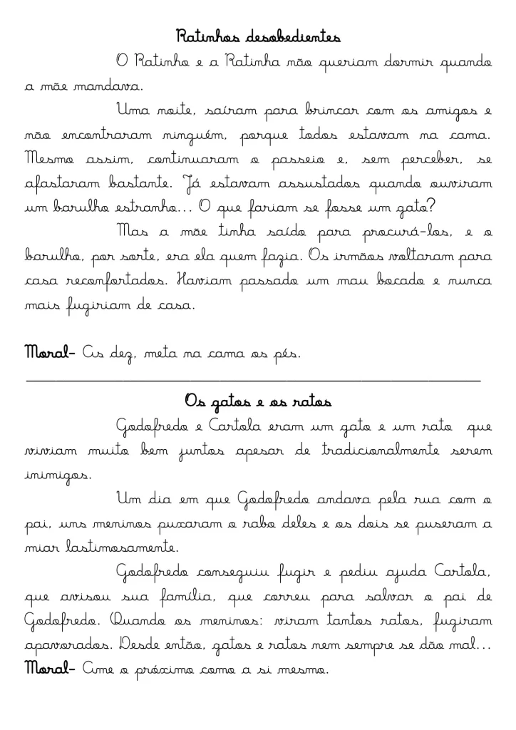 Contos infantis: lições de amizade e respeito — p3 | Atividades Educação Infantil (ensinoja.com.br)