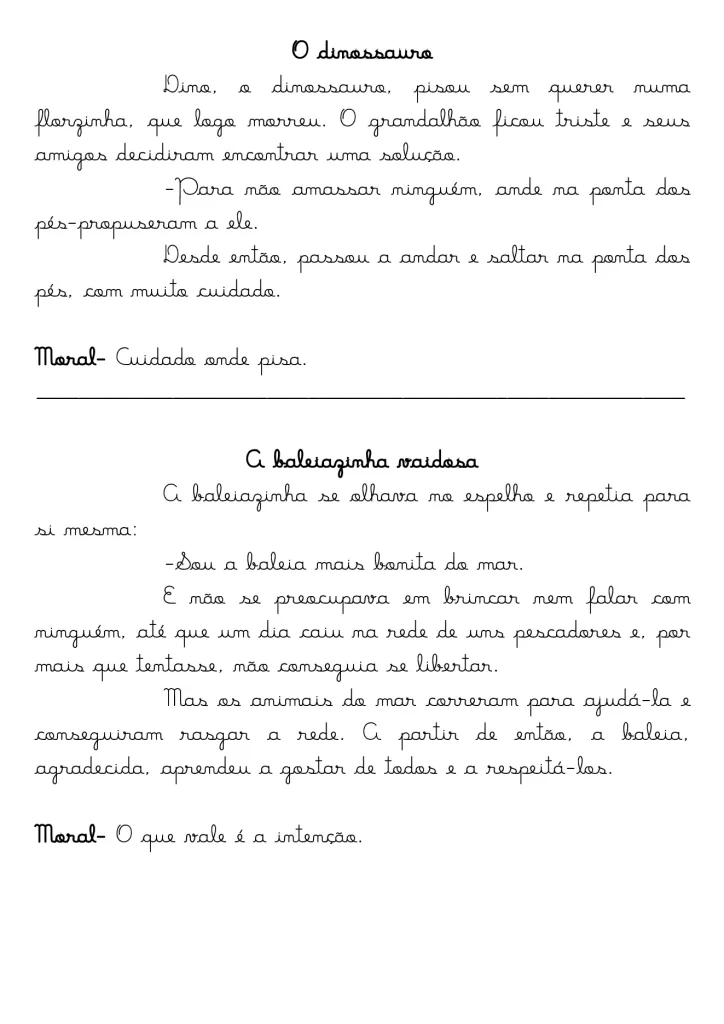 Contos infantis: lições de amizade e respeito — p4 | Atividades Educação Infantil (ensinoja.com.br)