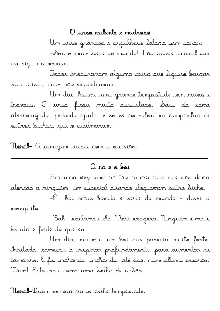 Contos infantis: lições de amizade e respeito — p5 | Atividades Educação Infantil (ensinoja.com.br)