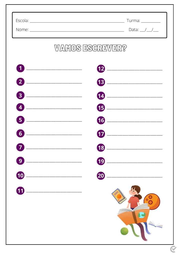 Ditado de Palavras 1º a 5º Ano – PDF para Imprimir — p6 | Atividades Educação Infantil (ensinoja.com.br)