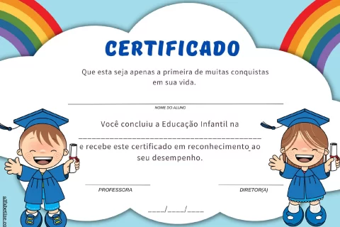 Importância do certificado na educação infantil — p1 | Atividades Educação Infantil (ensinoja.com.br)