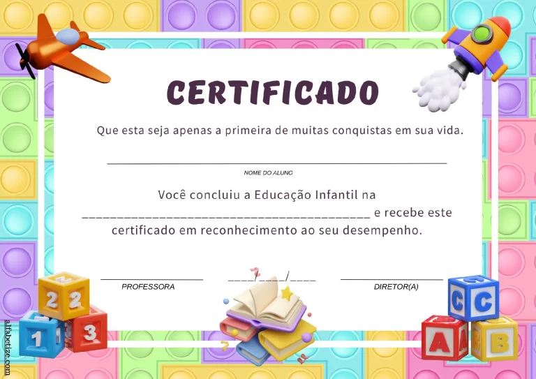 Importância do certificado na educação infantil — p2 | Atividades Educação Infantil (ensinoja.com.br)