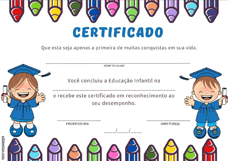 Importância do certificado na educação infantil — p4 | Atividades Educação Infantil (ensinoja.com.br)