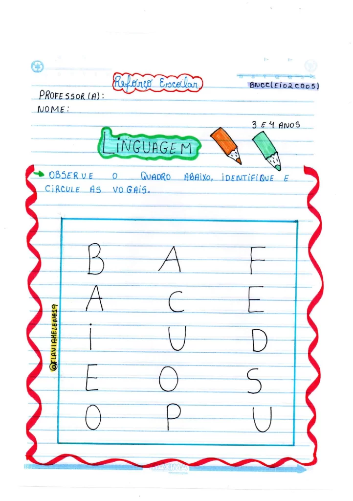 Kit de atividades no caderno para 3 e 4 anos - Parte 2 — p10 | Atividades Educação Infantil (ensinoja.com.br)