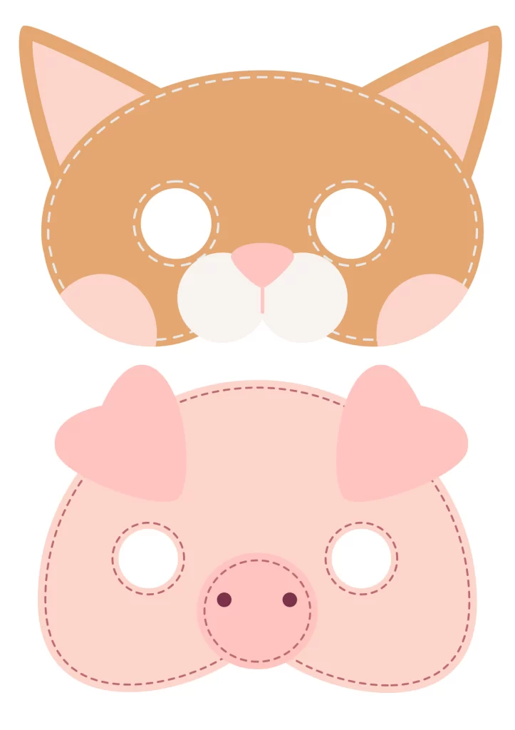 Máscaras de animais para atividades educativas — p2 | Atividades Educação Infantil (ensinoja.com.br)