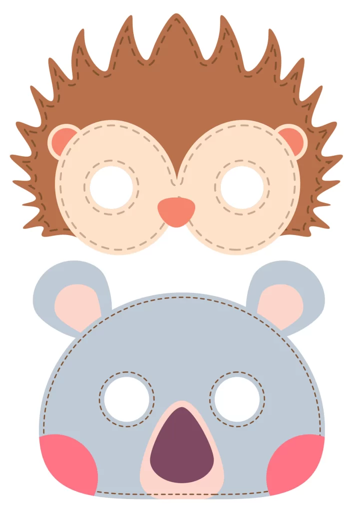 Máscaras de animais para atividades educativas — p7 | Atividades Educação Infantil (ensinoja.com.br)