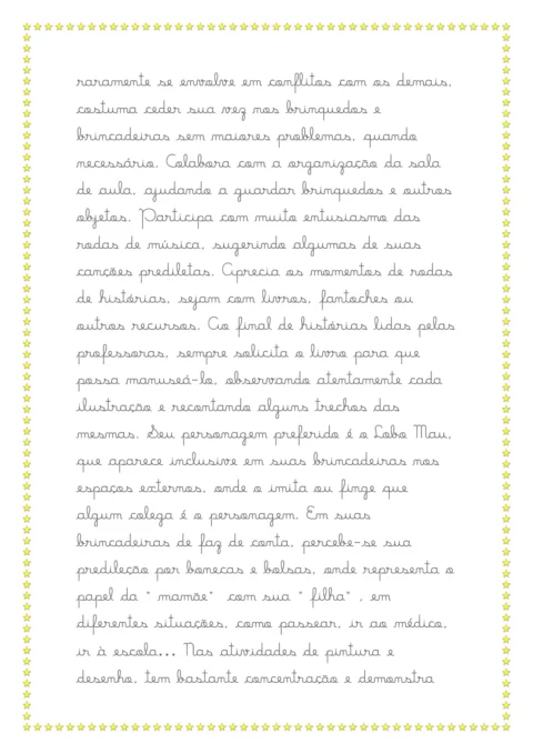 Modelos de relatórios da educação infantil — p13 | Atividades Educação Infantil (ensinoja.com.br)