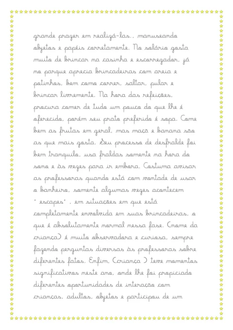 Modelos de relatórios da educação infantil — p14 | Atividades Educação Infantil (ensinoja.com.br)