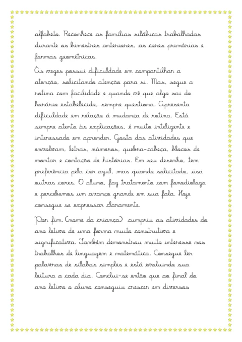 Modelos de relatórios da educação infantil — p27 | Atividades Educação Infantil (ensinoja.com.br)