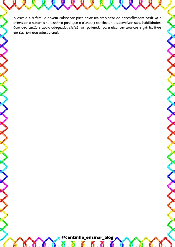 Modelos de relatórios individuais na educação infantil — p16 | Atividades Educação Infantil (ensinoja.com.br)