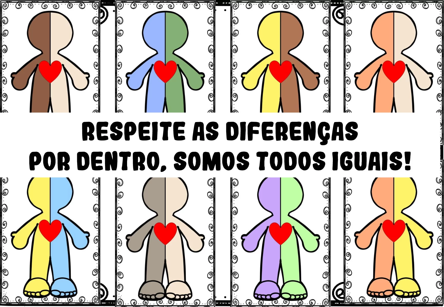Respeito às diferenças: somos todos iguais - Atividades Educação Infantil