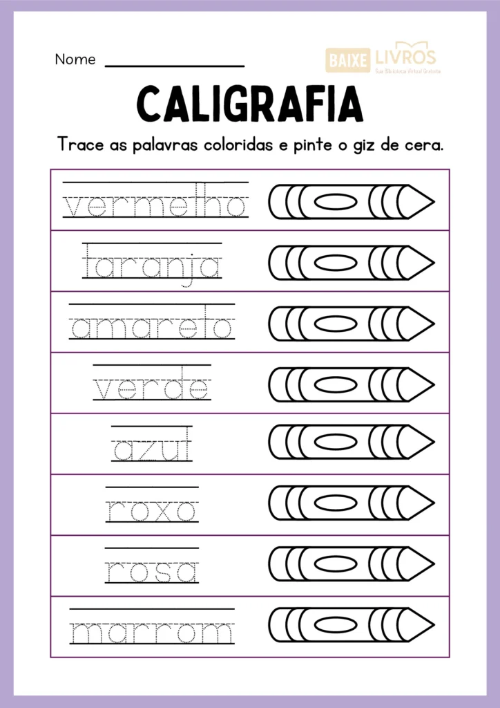 Aprendendo as cores com atividades práticas — p10 | Atividades Educação Infantil (ensinoja.com.br)