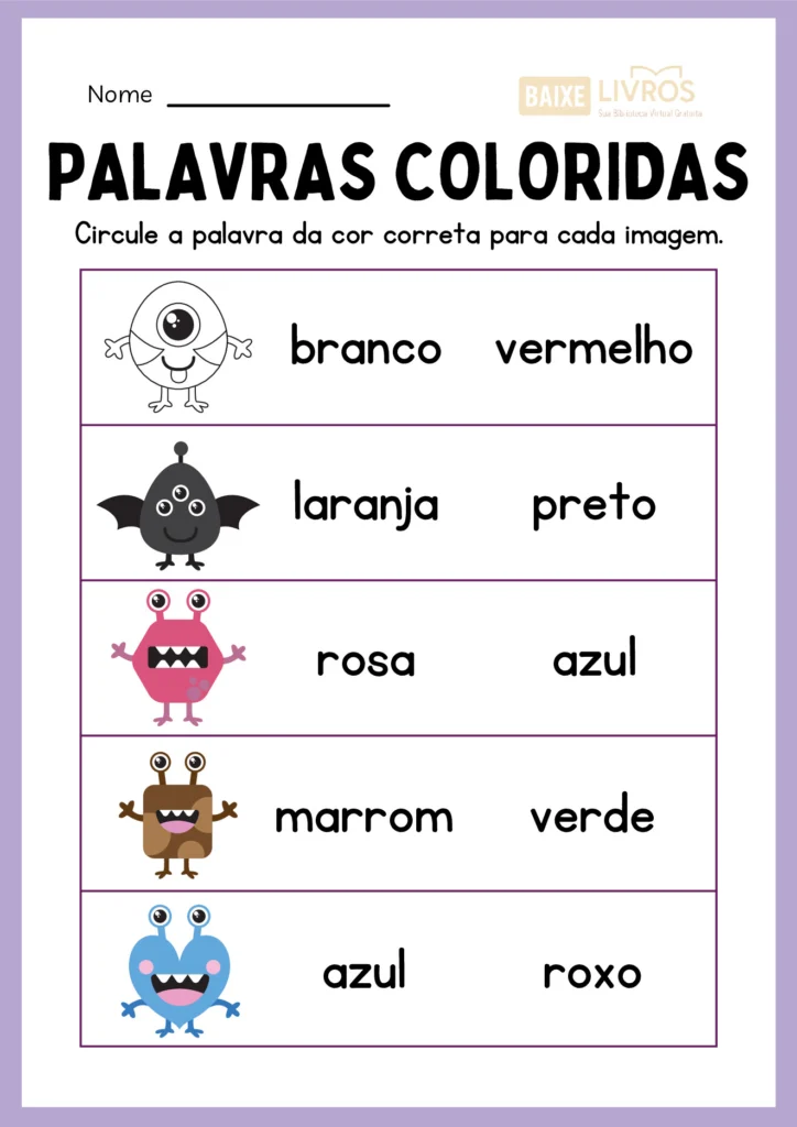 Aprendendo as cores com atividades práticas — p15 | Atividades Educação Infantil (ensinoja.com.br)