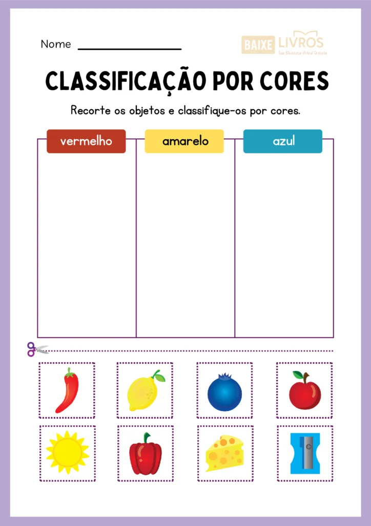 Aprendendo as cores com atividades práticas — p18 | Atividades Educação Infantil (ensinoja.com.br)