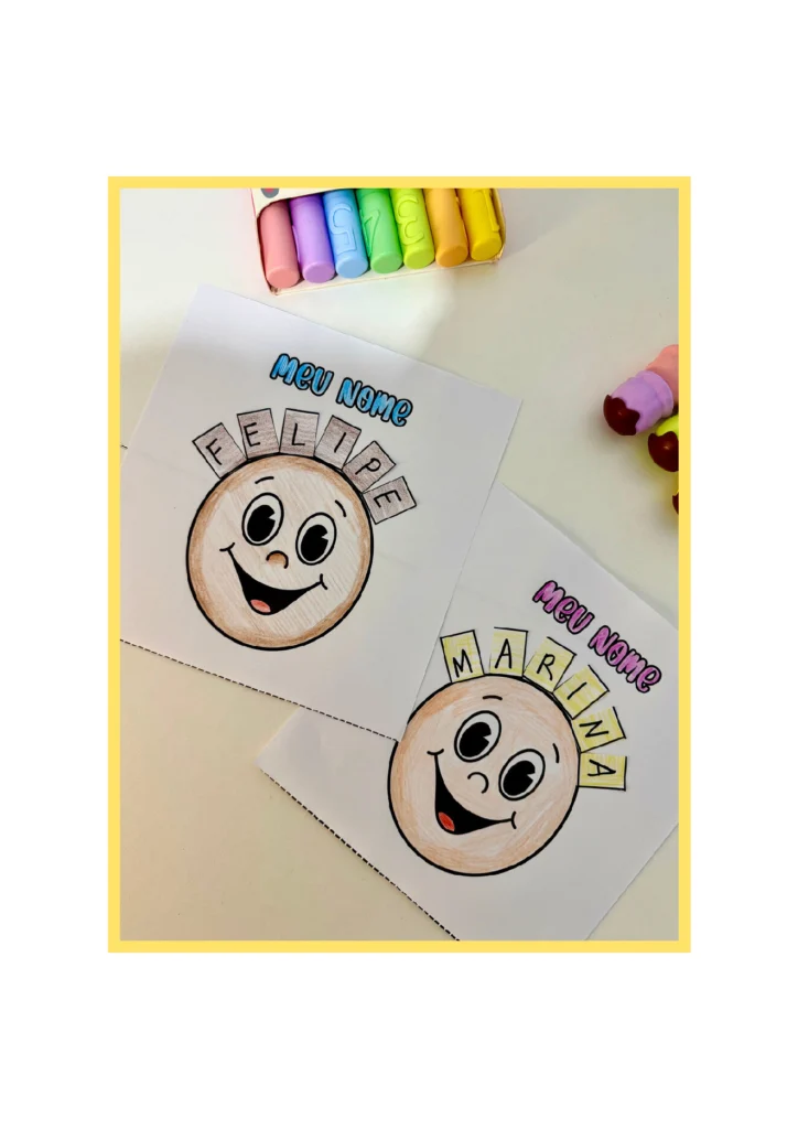 Atividade Meu Nome para Montar e Escrever Educação Infantil — p2 | Atividades Educação Infantil (ensinoja.com.br)