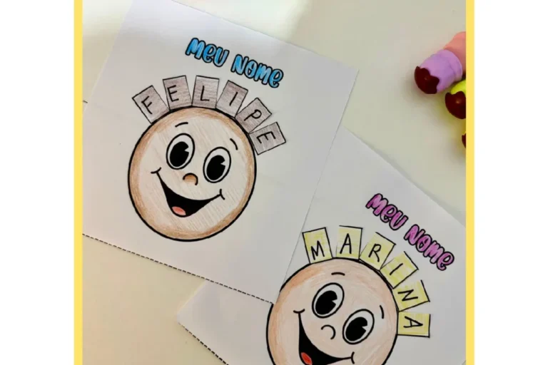Atividade Meu Nome para Montar e Escrever Educação Infantil — p2 | Atividades Educação Infantil (ensinoja.com.br)