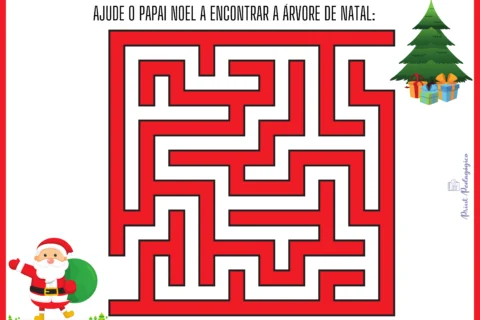 Atividades de labirinto para o Natal — p1 | Atividades Educação Infantil (ensinoja.com.br)