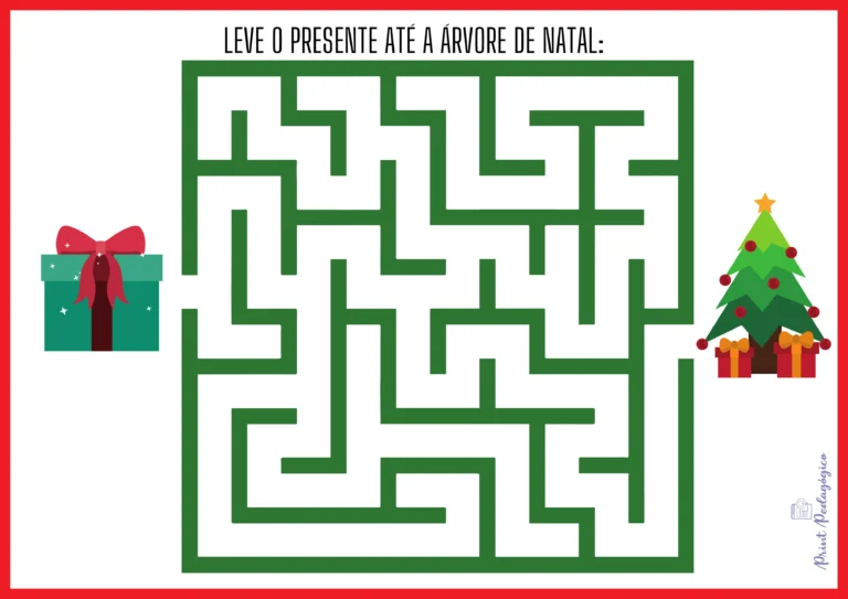 Atividades de labirinto para o Natal — p2 | Atividades Educação Infantil (ensinoja.com.br)