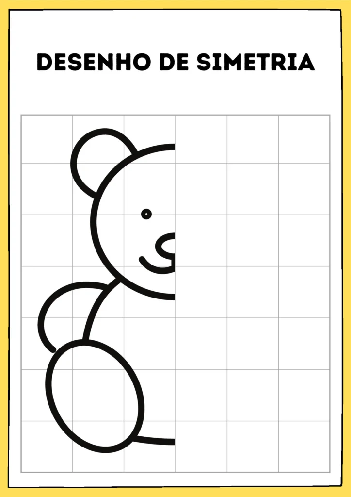 Atividades de Simetria para Imprimir na Malha em PDF — p6 | Atividades Educação Infantil (ensinoja.com.br)