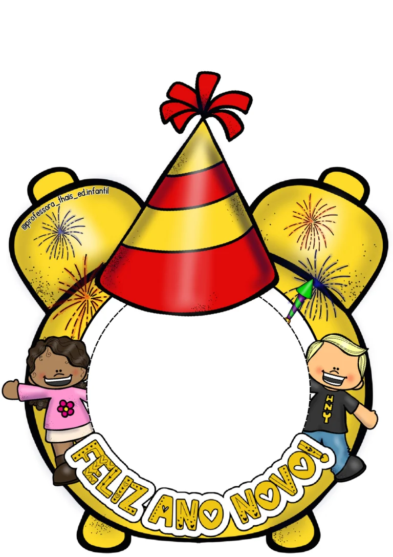 Enfeite para Bambolê Ano NOVO