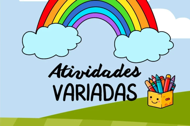 Atividades variadas para crianças — p1 | Atividades Educação Infantil (ensinoja.com.br)