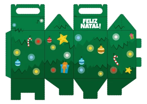 Caixas de presente para o Natal