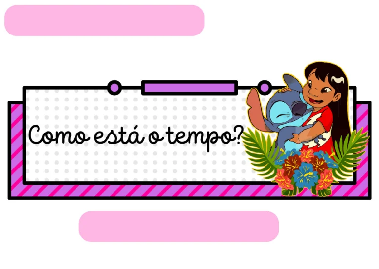 Cartaz Como Está o Tempo Stitch para Imprimir em PDF — p2 | Atividades Educação Infantil (ensinoja.com.br)