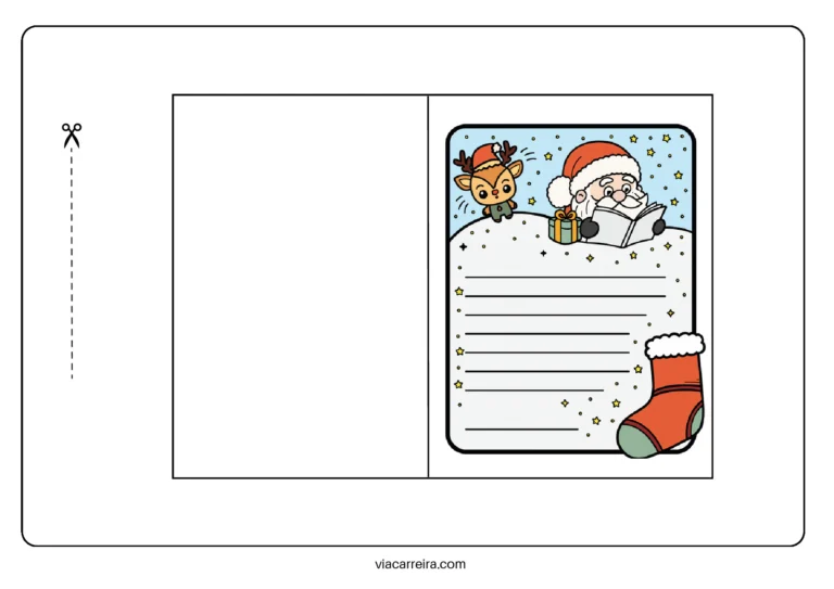 Cartões de Natal para colorir e presentear — p6 | Atividades Educação Infantil (ensinoja.com.br)