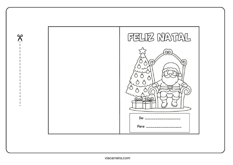 Cartões de Natal para colorir e presentear — p9 | Atividades Educação Infantil (ensinoja.com.br)