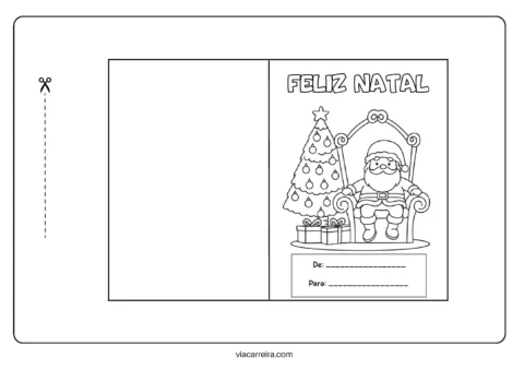 Cartões de Natal para colorir e presentear — p9 | Atividades Educação Infantil (ensinoja.com.br)