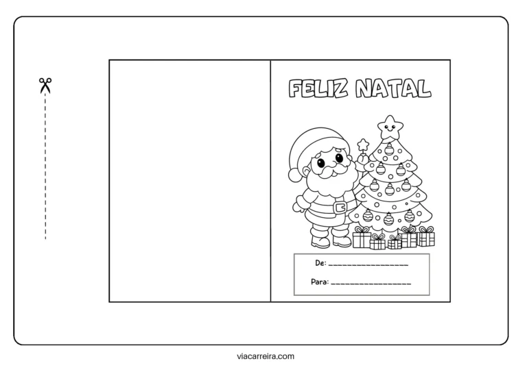 Cartões de Natal para colorir e presentear — p12 | Atividades Educação Infantil (ensinoja.com.br)