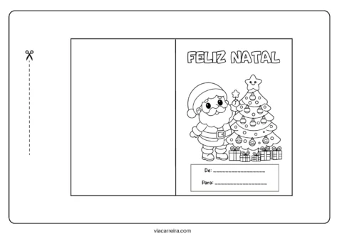 Cartões de Natal para colorir e presentear — p12 | Atividades Educação Infantil (ensinoja.com.br)
