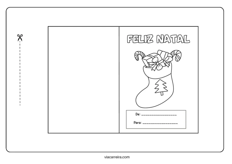 Cartões de Natal para colorir e presentear — p14 | Atividades Educação Infantil (ensinoja.com.br)
