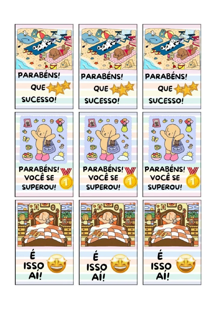 Cartões motivacionais para crianças — p2 | Atividades Educação Infantil (ensinoja.com.br)